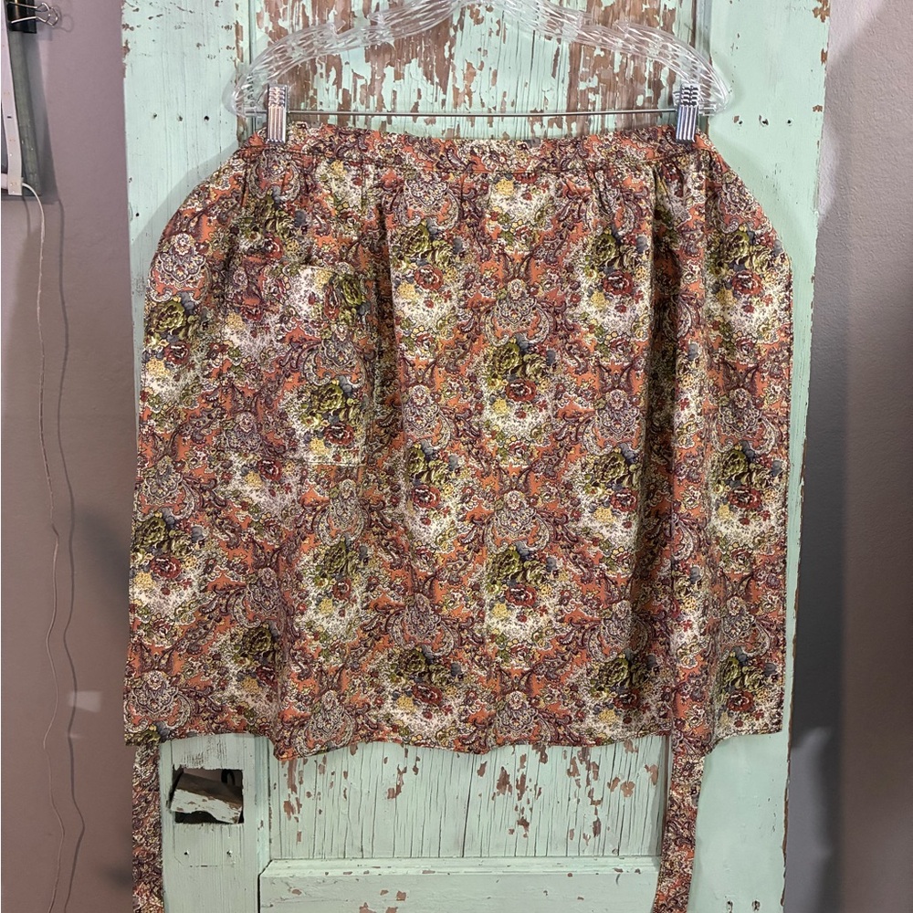 Adult handmade floral/paisley apron